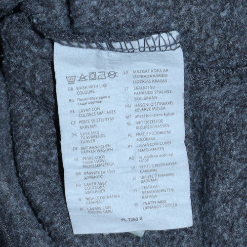 AWDis Just Hoods Womens Dark Grey Pullover Hoodie Size M University Print