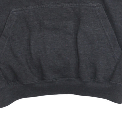 AWDis Just Hoods Womens Dark Grey Pullover Hoodie Size M University Print
