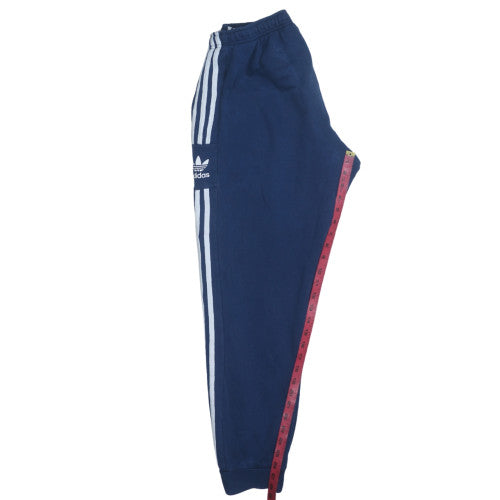 Adidas Mens Navy Blue Jogger Sweatpants L Elastic Waist Classic Style