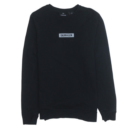 Calvin Klein Men’s Black Logo Pullover Sweatshirt Size S