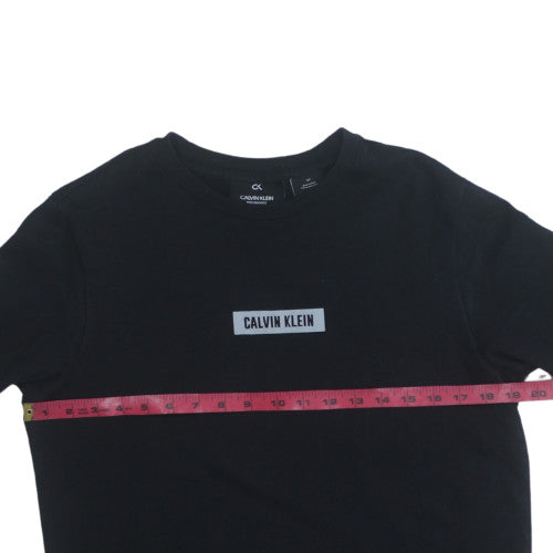 Calvin Klein Men’s Black Logo Pullover Sweatshirt Size S