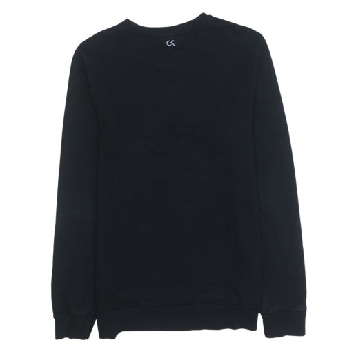 Calvin Klein Men’s Black Logo Pullover Sweatshirt Size S