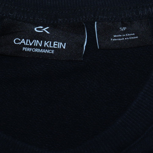 Calvin Klein Men’s Black Logo Pullover Sweatshirt Size S
