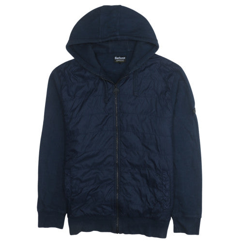 Barbour Men's Blue Quilted Full Zip Hoodie XL