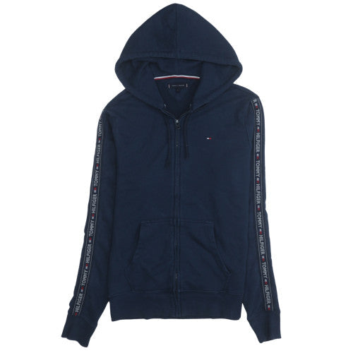 Tommy Hilfiger Men's Blue Full Zip Hoodie Size L Classic Logo