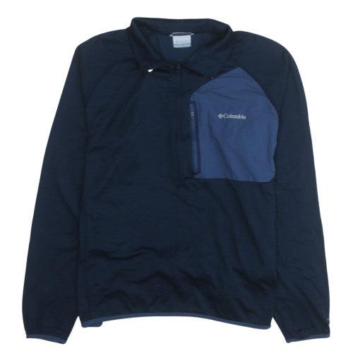 Columbia Men’s Blue XL Fleece 1/4 Zip Outdoor Sweatshirt