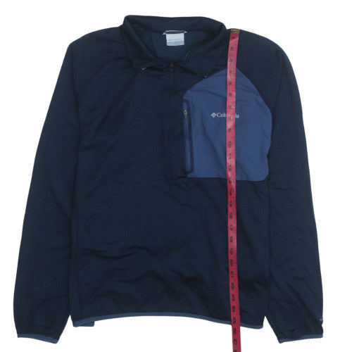 Columbia Men’s Blue XL Fleece 1/4 Zip Outdoor Sweatshirt