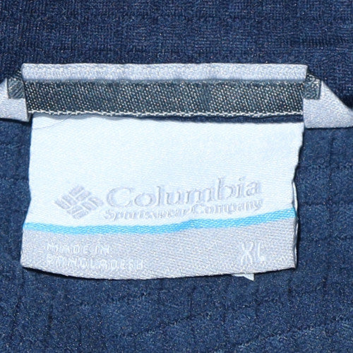 Columbia Men’s Blue XL Fleece 1/4 Zip Outdoor Sweatshirt