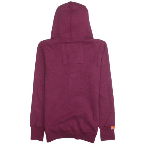 Superdry Women’s Purple Full Zip Hoodie Medium Cotton Blend