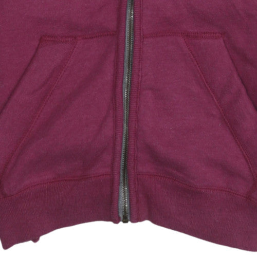 Superdry Women’s Purple Full Zip Hoodie Medium Cotton Blend