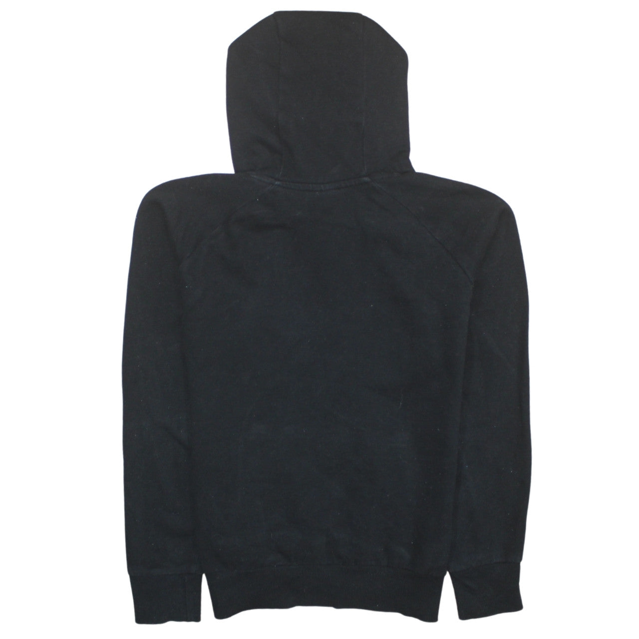 Kappa Womens Black Small Hoodie Pullover Cotton Blend Logo Sportswear