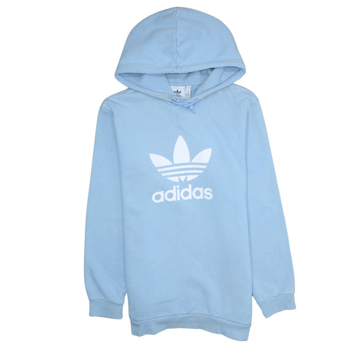 Adidas Men's Blue Pullover Hoodie Medium Logo Sportswear