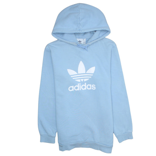 Adidas Men's Blue Pullover Hoodie Medium Logo Sportswear