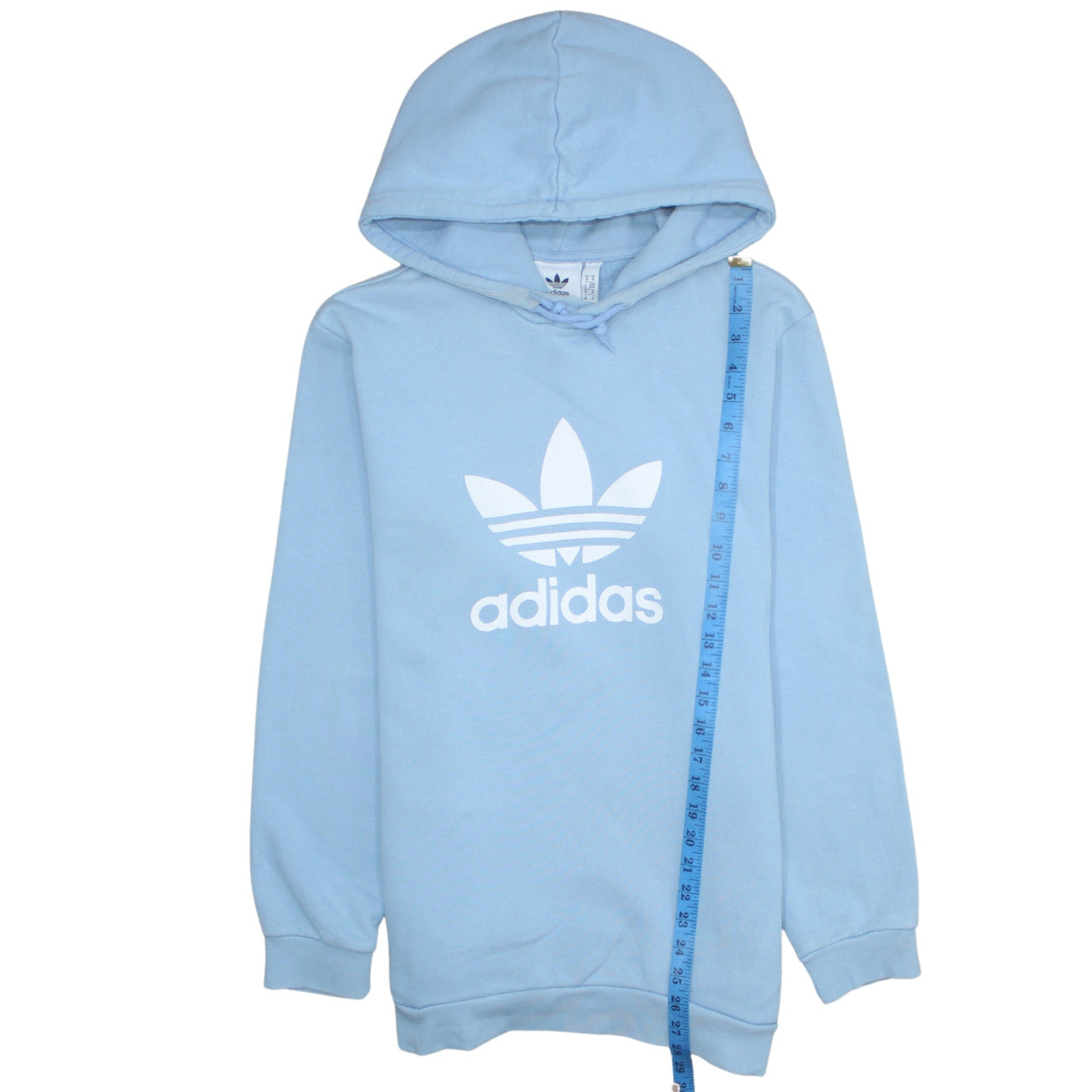 Adidas Men's Blue Pullover Hoodie Medium Logo Sportswear