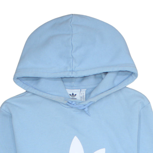 Adidas Men's Blue Pullover Hoodie Medium Logo Sportswear