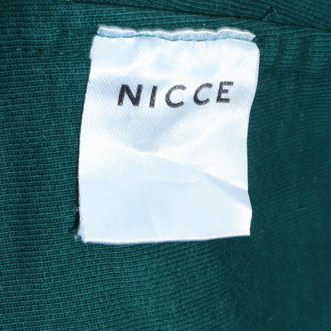 Nicce Men's Green Pullover Hoodie Medium Embroidered Graphic Logo