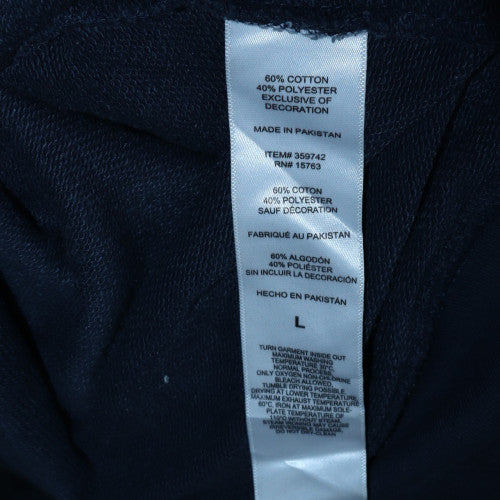 Champion Men's Navy Blue Pullover Hoodie Size L Embroidered Logo