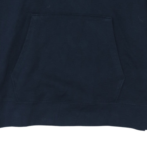Champion Men's Navy Blue Pullover Hoodie Size L Embroidered Logo