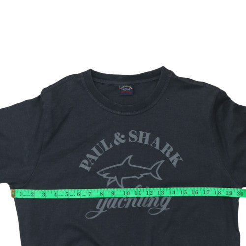 Paul & Shark Men's Black Crew Neck Pullover Sweatshirt L