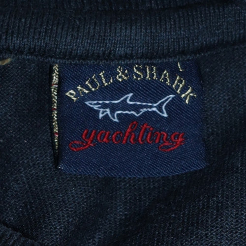 Paul & Shark Men's Black Crew Neck Pullover Sweatshirt L