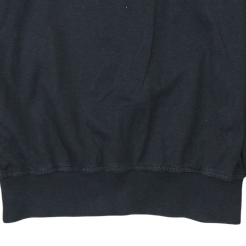 Paul & Shark Men's Black Crew Neck Pullover Sweatshirt L