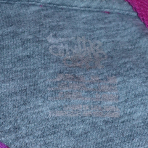 Nike Women Pink Hooded Pullover Sweatshirt Size M Printed Logo Casual