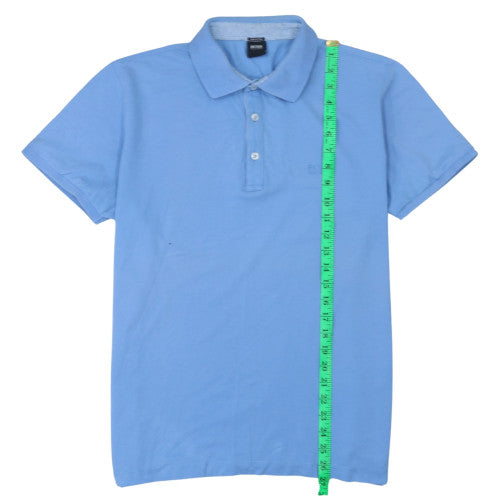 Hugo Boss Men's Blue Pima Cotton Short Sleeve Polo Shirt Size L