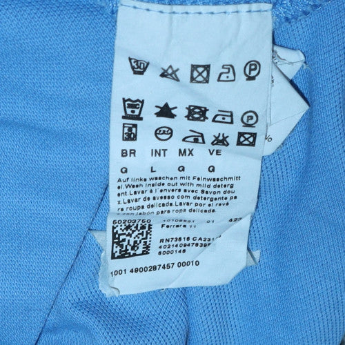 Hugo Boss Men's Blue Pima Cotton Short Sleeve Polo Shirt Size L