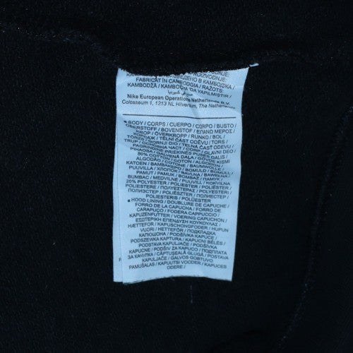 Nike Men's Black Pullover Hoodie L Regular Fit Fleece Sportswear