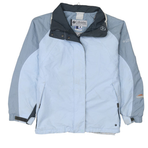 Columbia Womens Blue L Waterproof Ski Jacket Interchange Hooded