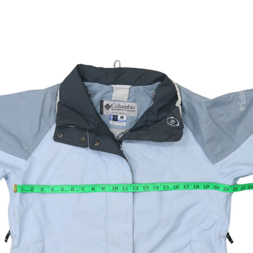 Columbia Womens Blue L Waterproof Ski Jacket Interchange Hooded