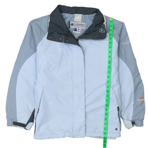 Columbia Womens Blue L Waterproof Ski Jacket Interchange Hooded