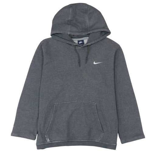 Nike Women’s Grey Pullover Hoodie L - Casual Cotton Blend