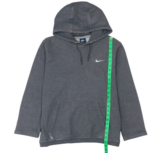 Nike Women’s Grey Pullover Hoodie L - Casual Cotton Blend