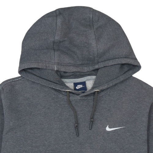 Nike Women’s Grey Pullover Hoodie L - Casual Cotton Blend