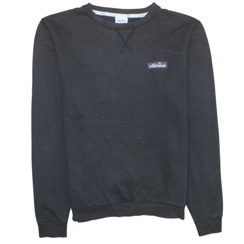 Ellesse Men's Black XL Pullover Sweatshirt Crew Neck Fleece