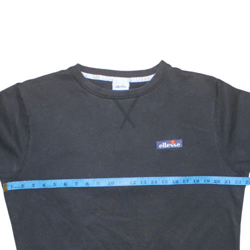 Ellesse Men's Black XL Pullover Sweatshirt Crew Neck Fleece