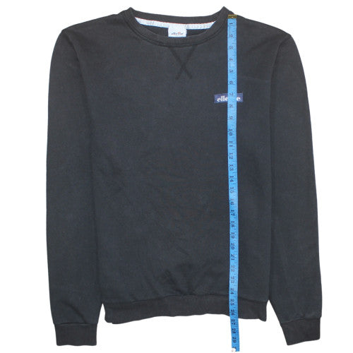 Ellesse Men's Black XL Pullover Sweatshirt Crew Neck Fleece