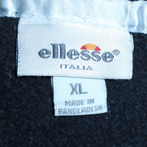 Ellesse Men's Black XL Pullover Sweatshirt Crew Neck Fleece