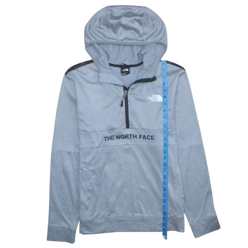 The North Face Men's Grey Half Zip Hoodie Size M Outdoor Fleece