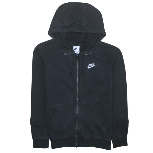 Nike Women's Black Full Zip Hoodie Small Hooded Sweatshirt
