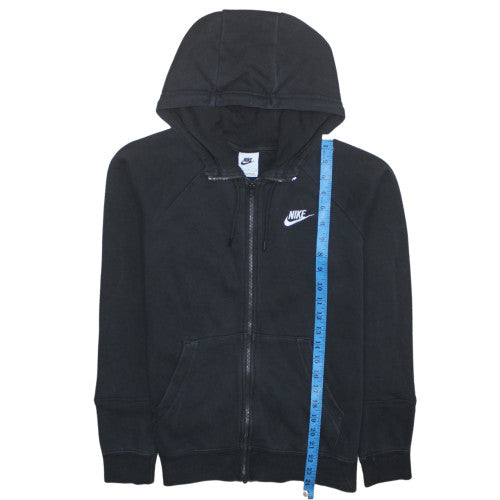 Nike Women's Black Full Zip Hoodie Small Hooded Sweatshirt