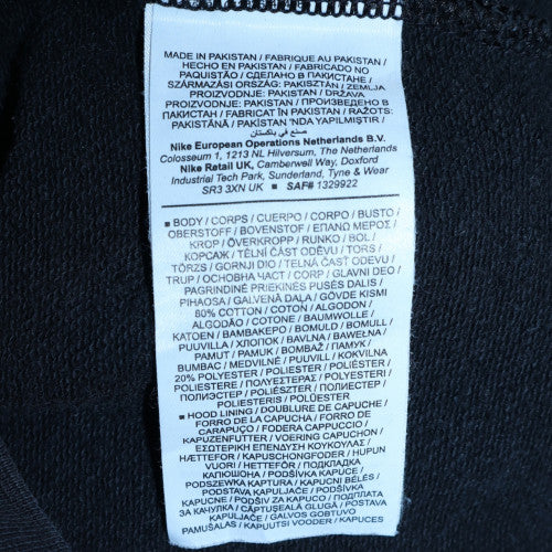 Nike Women's Black Full Zip Hoodie Small Hooded Sweatshirt