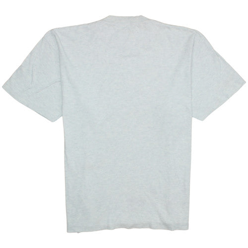 Adidas Men's Grey Training T-Shirt L Crew Neck Short Sleeve Sports Tee