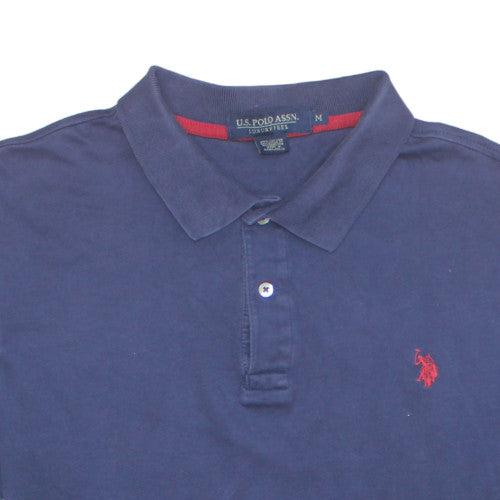 U.S. Polo Assn. Men's Blue Cotton Short Sleeve Polo Shirt M