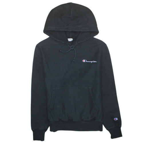 Champion Men’s Black Small Pullover Hoodie Reverse Weave