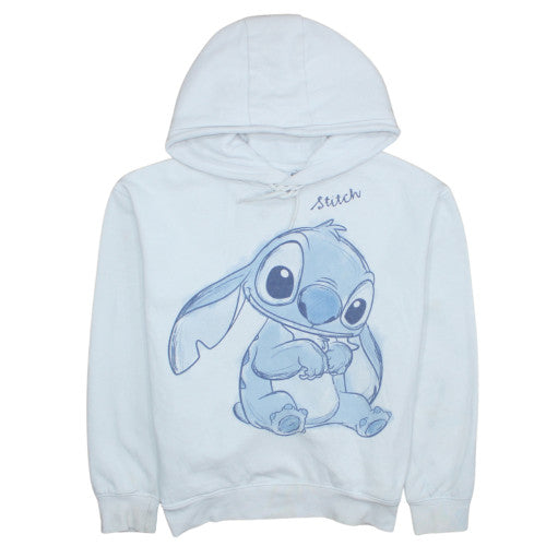 Disney Women’s White Stitch Hoodie Size S Pullover Fleece Primark