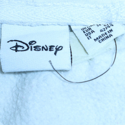 Disney Women’s White Stitch Hoodie Size S Pullover Fleece Primark