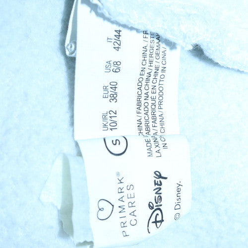 Disney Women’s White Stitch Hoodie Size S Pullover Fleece Primark