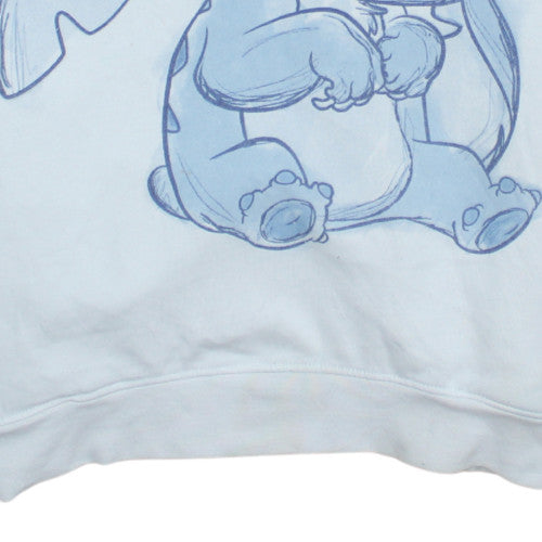 Disney Women’s White Stitch Hoodie Size S Pullover Fleece Primark